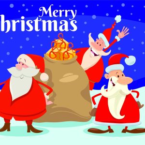 Waving Santa