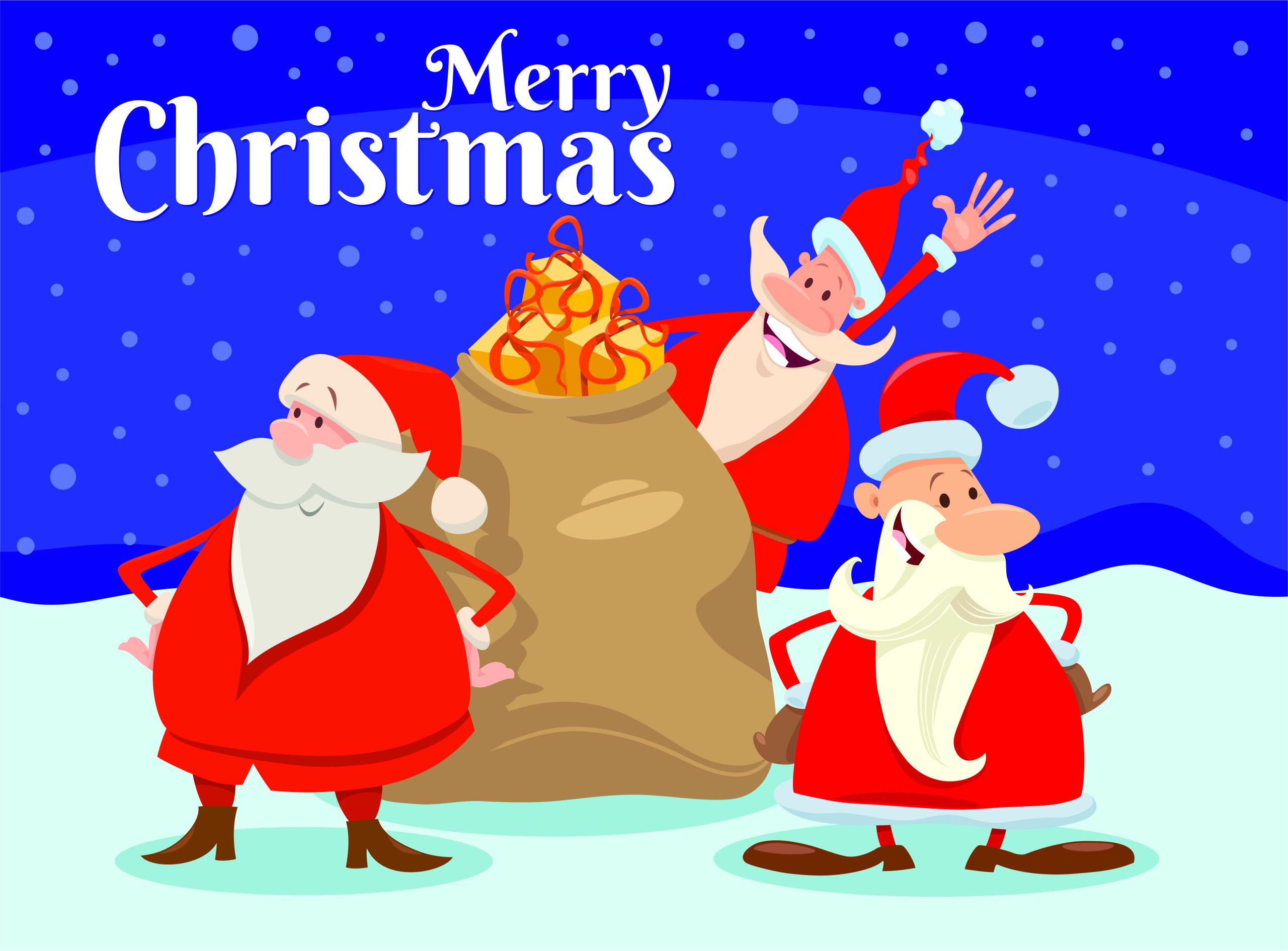 Waving Santa