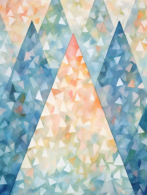 Abstract Festive Tree
