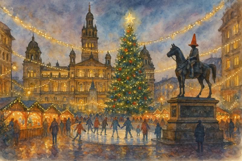 Glasgow Skating and Lights