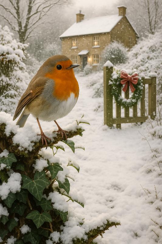 Robin at Cottage Gate