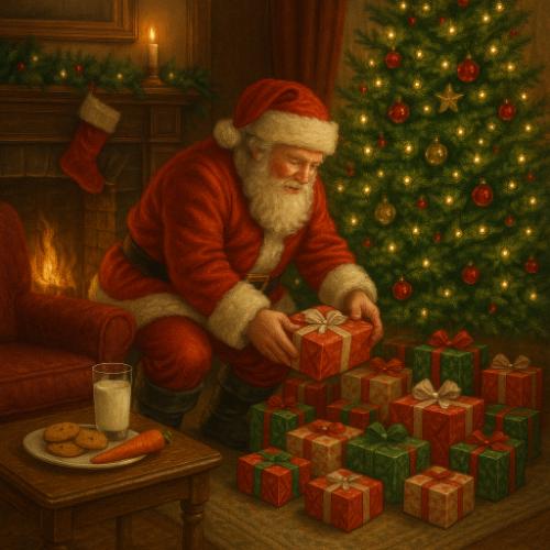 Santa with Gifts