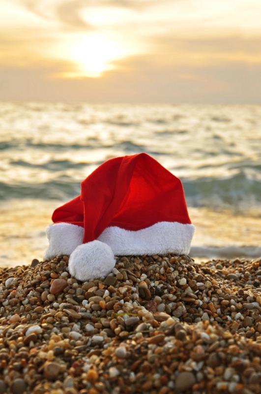 Santa Hat on Pebble Beach