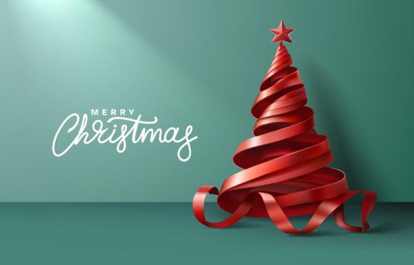 Red Ribbon Christmas Tree