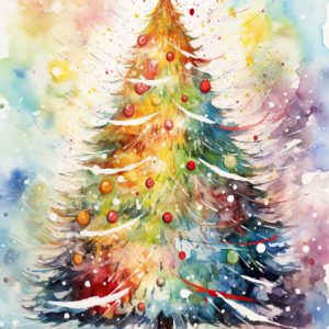 Bright Watercolour Tree