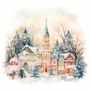 Watercolour Church