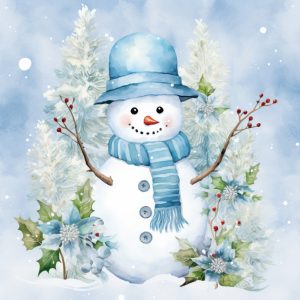 Waving Snowman