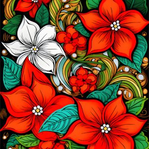 Poinsettia Art
