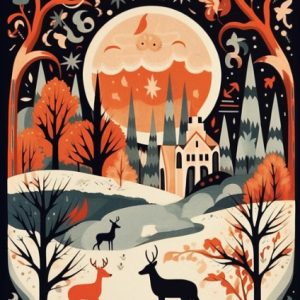 Scandi Orange Forest