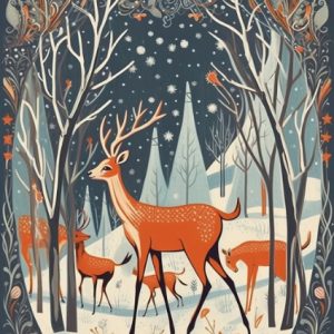 Scandi Forest Deer
