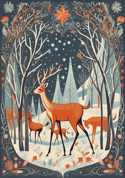 Scandi Forest Deer